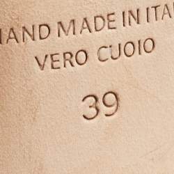 Pre Owned Malone Souliers Beige Leather Maureen Pumps Size 39