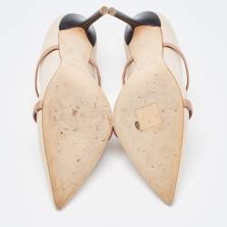 Pre Owned Malone Souliers Beige Leather Maureen Pumps Size 39