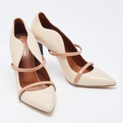 Pre Owned Malone Souliers Beige Leather Maureen Pumps Size 39