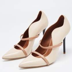 Pre Owned Malone Souliers Beige Leather Maureen Pumps Size 39