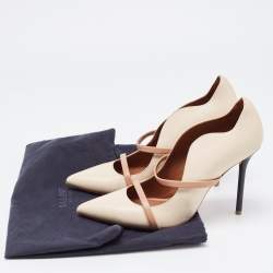 Pre Owned Malone Souliers Beige Leather Maureen Pumps Size 39