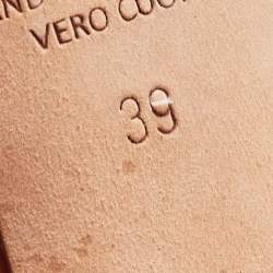 Pre Owned Malone Souliers Tan Leather Maureen Mules Size 39