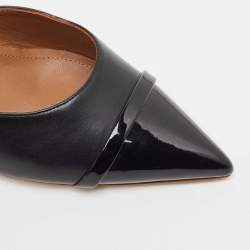 Pre Owned Malone Souliers Black Leather Wedge Mules Size 41