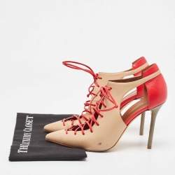 Pre Owned Malone Souliers Tricolor Leather Montana Ankle Boots Size 40    