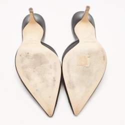 Pre Owned Malone Souliers Black Mesh and Leather Vita Mules Size 41