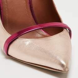 Malone Souliers Metallic Pink Leather Maureen Mules Size 37