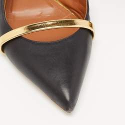 Pre Owned Malone Souliers Black Leather Maureen  Sandals Size 37.5