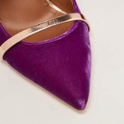 Malone Souliers Purple Velvet Maureen Mules Size 40.5 