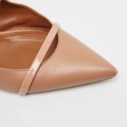 Pre Owned Malone Souliers Beige Leather Maureen  Flats Size 41