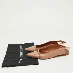 Malone Souliers Old Rose Leather Pointed Toe Mules Size 38