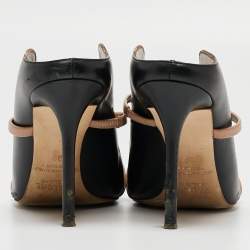 Pre Owned Malone Souliers Black Leather Maureen Sandals Size 39