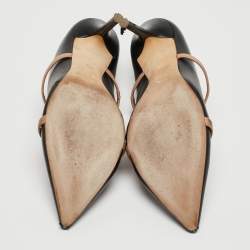 Pre Owned Malone Souliers Black Leather Maureen Sandals Size 39