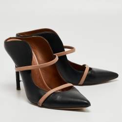 Pre Owned Malone Souliers Black Leather Maureen Sandals Size 39