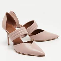 Pre Owned Malone Souliers Pink Leather Mida Pumps Size 40