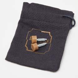 Pre Owned Malone Souliers Gold Leather Perla Slide Sandals Size 41