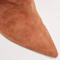 Malone Souliers Brown Suede Daisy Luwolt Cowboy Boots Size 41