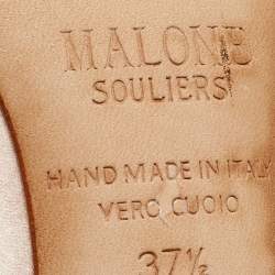 Malone Souliers Pink Satin Pearl Embellished Zia Pumps Size 37.5