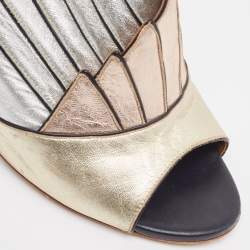 Malone Souliers Multicolor Leather Open Toe Mules Size 40
