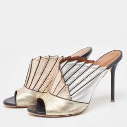 Malone Souliers Multicolor Leather Open Toe Mules Size 40