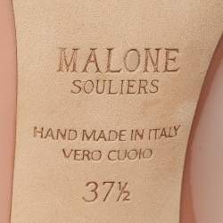 Pre Owned Malone Souliers Beige Patent Lorena Pumps Size 37.5