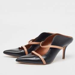Pre Owned Malone Souliers Black Leather Maureen  Pumps Size 38