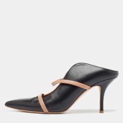 Pre Owned Malone Souliers Black Leather Maureen  Pumps Size 38