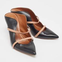 Pre Owned Malone Souliers Black Leather Maureen  Pumps Size 38