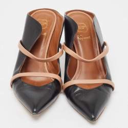 Pre Owned Malone Souliers Black Leather Maureen  Pumps Size 38