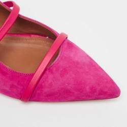 Malone Souliers Fuchsia/Red Suede Maureen Ballet Flats Size 39