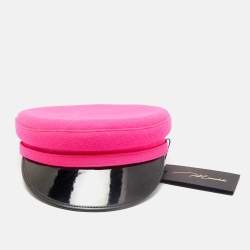Manokhi by Toukitsou Florescent Pink Wool Greek Fisherman Hat M