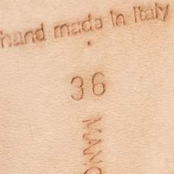 Pre Owned Manolo Blahnik Black Satin Hangisi Pumps Size 36