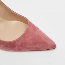 Pre Owned Manolo Blahnik Purple Suede BB Pumps Size 41