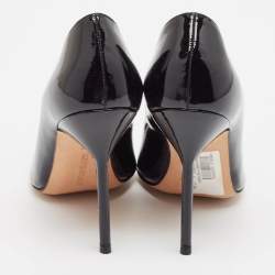 Manolo Blahnik Black Patent Leather BB Pumps Size 36