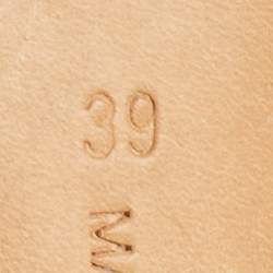 Pre Owned Manolo Blahnik Blue/Green Suede Frill Arleti Pumps Size 39