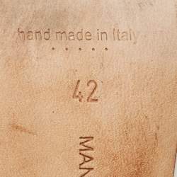 Pre Owned Manolo Blahnik White Leather BB Pumps Size 42