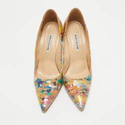 Manolo Blahnik Multicolor Cork BB Pumps Size 42