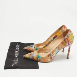 Manolo Blahnik Multicolor Cork BB Pumps Size 42