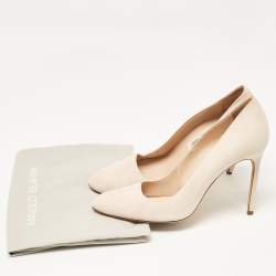 Manolo Blahnik Beige Suede Pointed Toe BB Pumps Size 41