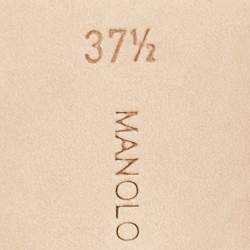 Pre Owned Manolo Blahnik Transparent PVC Scolto Slide Sandals Size 37.5