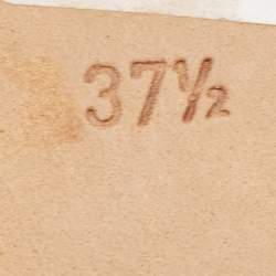 Pre Owned Manolo Blahnik Black Satin Hangisi Ballet Flats Size 37.5