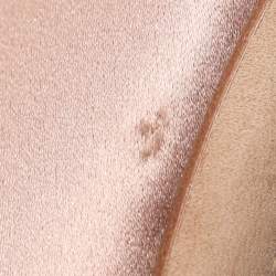 Pre Owned Manolo Blahnik Beige Satin Hangisi Pumps Size 37