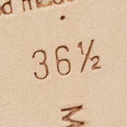 Pre Owned Manolo Blahnik Gold Leather Crisscross Ankle Strap Sandals Size 36.5