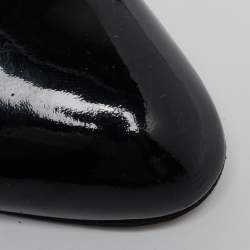 Pre Owned Manolo Blahnik Black Patent Leather Pointed Toe Pumps Size 39