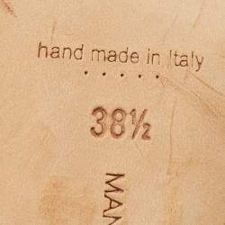 Pre Owned صندل مولز مانولو بلانيك هانغيسي ساتان وردي مقاس 36