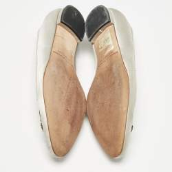 Manolo Blahnik Grey Satin Eufrasia Smoking Slippers Size 35