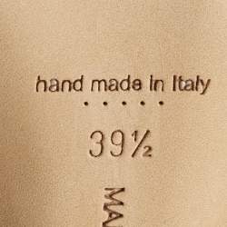 Pre Owned Manolo Blahnik Multicolor Satin Hangisi Pumps Size 39.5