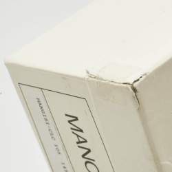 Pre Owned Manolo Blahnik Multicolor Satin Hangisi Pumps Size 39.5