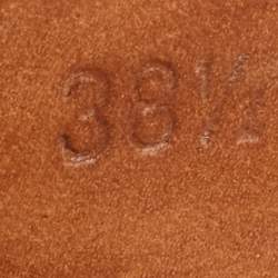 Pre Owned Manolo Blahnik Black Leather Buckle Strap Mid Calf Length Boots Size 38.5