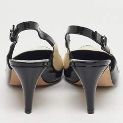 Pre Owned حذاء كعب عالي مانولو بلانيك منقوش جلد التمساح بني مزين سلاسل مقاس 35.5