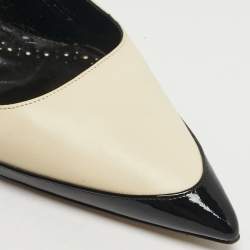 Pre Owned حذاء كعب عالي مانولو بلانيك منقوش جلد التمساح بني مزين سلاسل مقاس 35.5